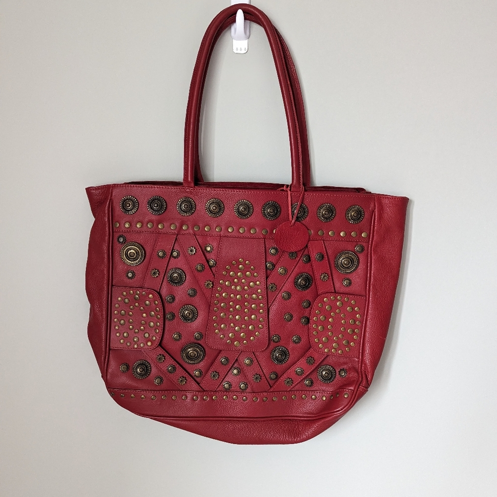 Large Chico's leather bag